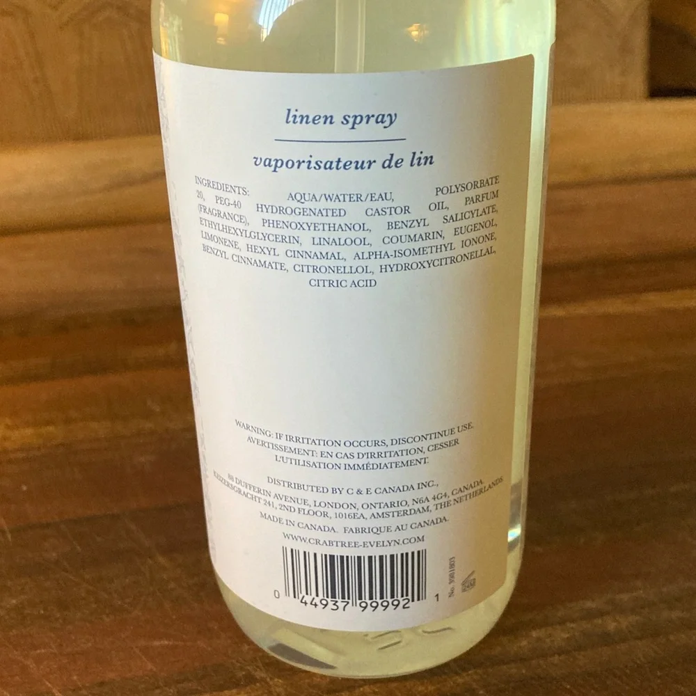 Crabtree & Evelyn Nantucket Briar Linen Spray - Cream - Picture 3 of 3